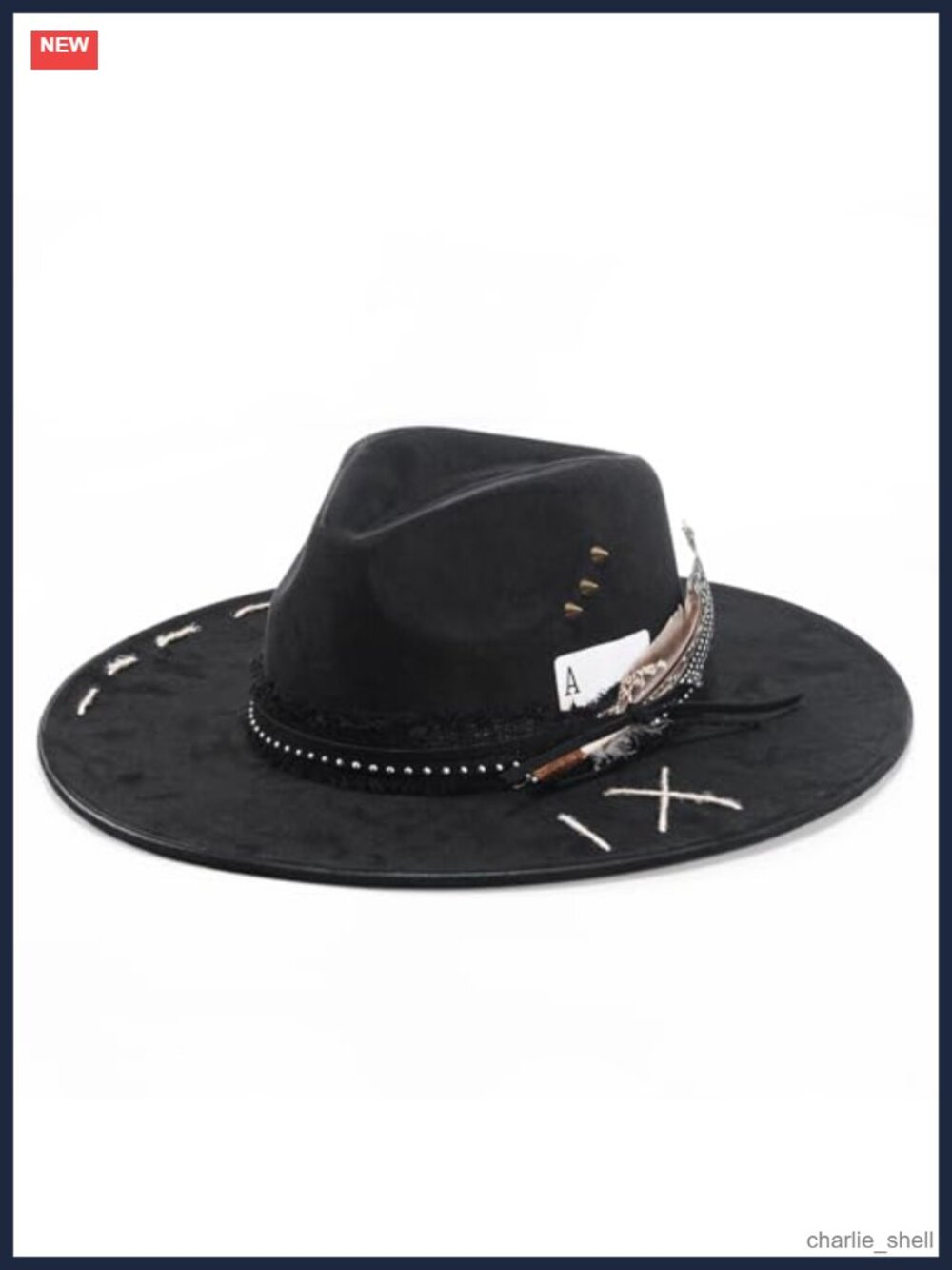 Wide Brim Felt Fedora Hat Panama Dress Up Hat